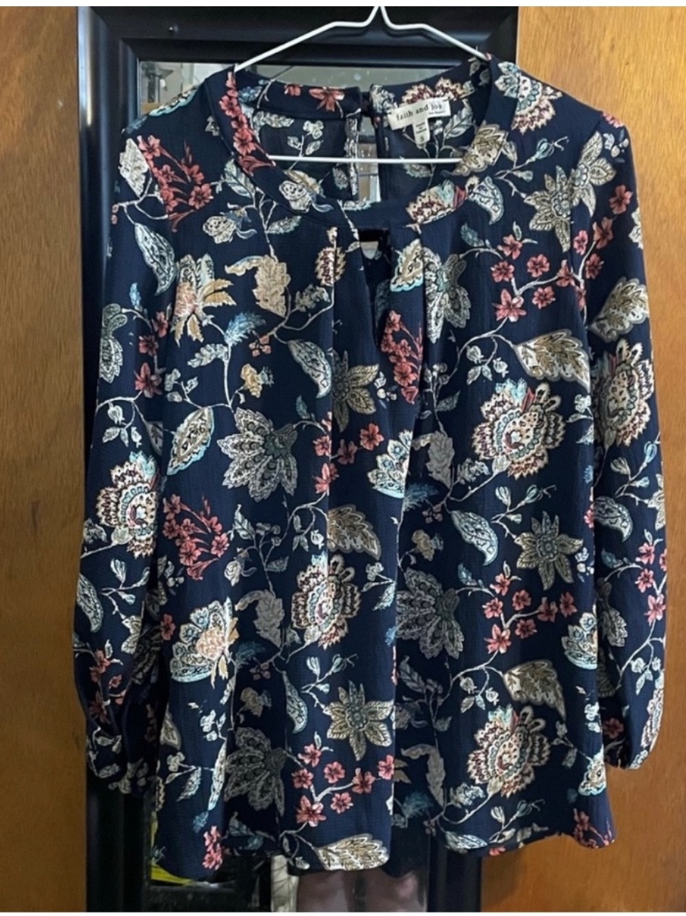 Faith and Joy long sleeve blouse